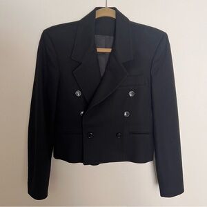 Elliott Lauren Black Double-Breasted Blazer
